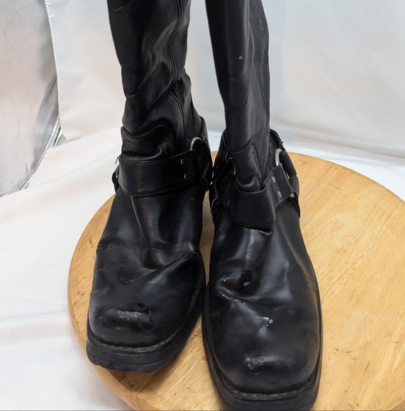 Womens US 7.5 Arizona Harness Cowboy / Biker Boots - Picture 2 of 6